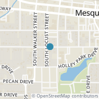 Map location of 418 W Gross Street, Mesquite, TX 75149