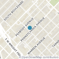 Map location of 3112 Latimer Street, Dallas, TX 75215