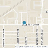 Map location of 3817 E 1st Street, Fort Worth, TX 76111