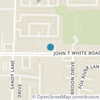 Map location of 7525 John T. White Road, Fort Worth, TX 76120