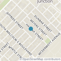 Map location of 3607 Havana, Dallas, TX 75215