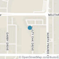 Map location of 3139 Dusty Oak Drive, Dallas, TX 75227