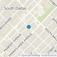 Map location of 2632 Peabody Ave, Dallas TX 75215