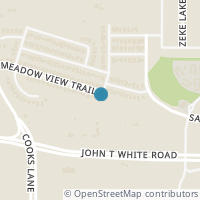 Map location of 8012 Meadow View Trail, Fort Worth, TX 76120