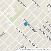 Map location of 2831 Warren Avenue, Dallas, TX 75215