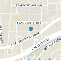 Map location of 1235 Castle Street, Dallas, TX 75208