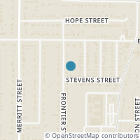 Map location of 604 Frontier Street, River Oaks, TX 76114
