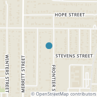 Map location of 605 Frontier Street, River Oaks, TX 76114