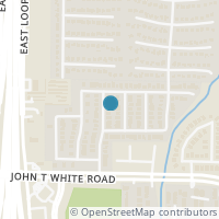 Map location of 813 Bee Creek Ln, Fort Worth TX 76120