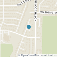 Map location of 2215 Stafford Drive, Arlington, TX 76012