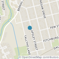Map location of 2511 Lapsley Street, Dallas, TX 75212