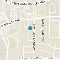 Map location of 2225 Honey Creek Lane, Arlington, TX 76006