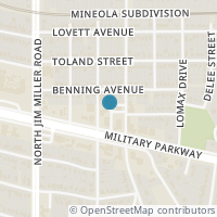 Map location of 4107 Urban Avenue, Dallas, TX 75227