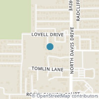 Map location of 2301 Lovell Court, Arlington, TX 76012