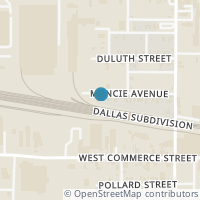 Map location of 1926 Muncie Ave, Dallas TX 75212