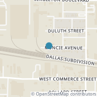 Map location of 1926 Muncie Street, Dallas, TX 75212