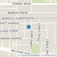 Map location of 7315 Toland Street, Dallas, TX 75227