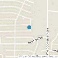 Map location of 901 Tulane Drive, Arlington, TX 76012
