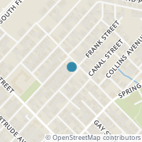 Map location of 4343 Frank Street, Dallas, TX 75210