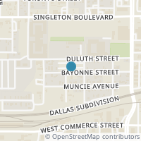 Map location of 1110 Bastion Court, Dallas, TX 75212