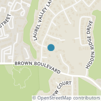 Map location of 2411 Laurel Valley Court, Arlington, TX 76006