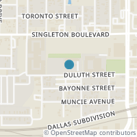 Map location of 1059 Manacor Lane, Dallas, TX 75212
