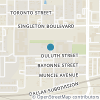 Map location of 2715 Flowering Peach Lane, Dallas, TX 75212