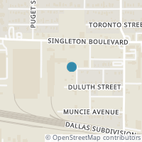 Map location of 2819 Harston Street, Dallas, TX 75212
