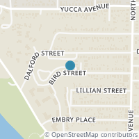 Map location of 2245 Bird Street, Fort Worth, TX 76111
