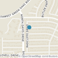 Map location of 2519 Radcliffe Drive, Arlington, TX 76012