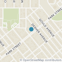 Map location of 906 Park Street, Fort Worth, TX 76164