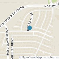 Map location of 2701 Butler Drive, Arlington, TX 76012