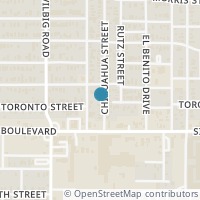 Map location of 3105 Chihuahua Avenue, Dallas, TX 75212