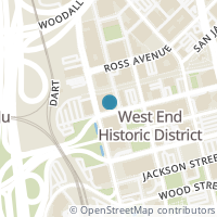 Map location of 509 Elm Street #202, Dallas, TX 75202
