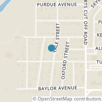Map location of 1213 Yale St, River Oaks TX 76114