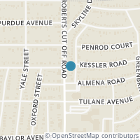Map location of 1313 Westwick Drive, River Oaks, TX 76114