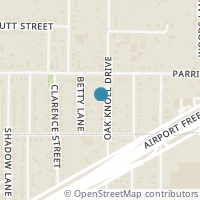 Map location of 1317 Oak Knoll Dr, Haltom City TX 76117