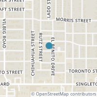 Map location of 1511 Nomas Street, Dallas, TX 75212
