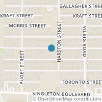 Map location of 1914 Dennison Street, Dallas, TX 75212