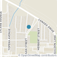 Map location of 3321 Coronet Boulevard, Dallas, TX 75212