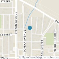 Map location of 3315 Parvia Avenue, Dallas, TX 75212