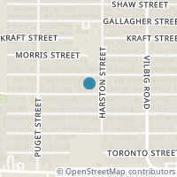 Map location of 1915 Dennison Street, Dallas, TX 75212