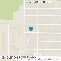 Map location of 3723 Nomas Street, Dallas, TX 75212