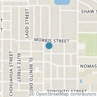 Map location of 3339 Borger Street, Dallas, TX 75212