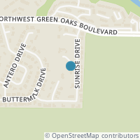 Map location of 700 Sunrise Ct, Arlington TX 76006