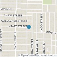 Map location of 3410 Navaro Street, Dallas, TX 75212