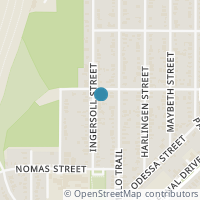 Map location of 3430 Ingersoll Street, Dallas, TX 75212