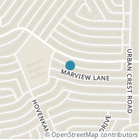 Map location of 5733 Marview Lane, Dallas, TX 75227