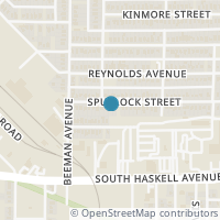 Map location of 3006 Spurlock St, Dallas TX 75223