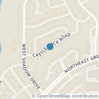 Map location of 2308 Castle Rock Road, Arlington, TX 76006